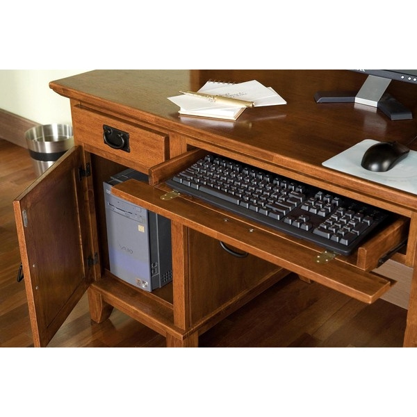 Mission Craftsman Oak Computer Desk