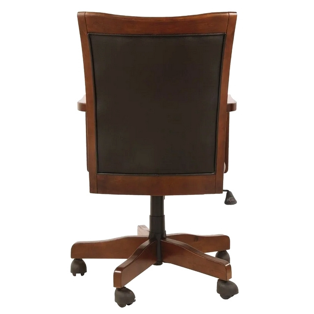 Mission Craftsman Oak Leather Executive Office Chair