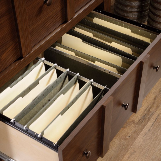 Mission Craftsman Walnut Filing Storage Cabinet