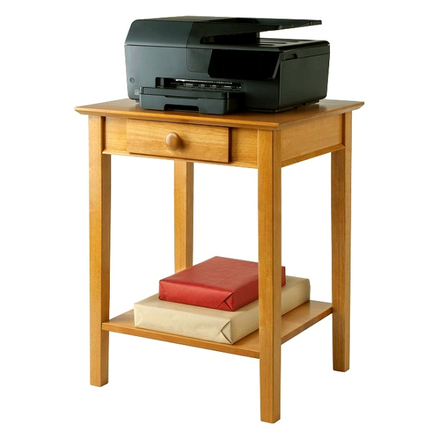 Mission Shaker Printer Stand with Drawer