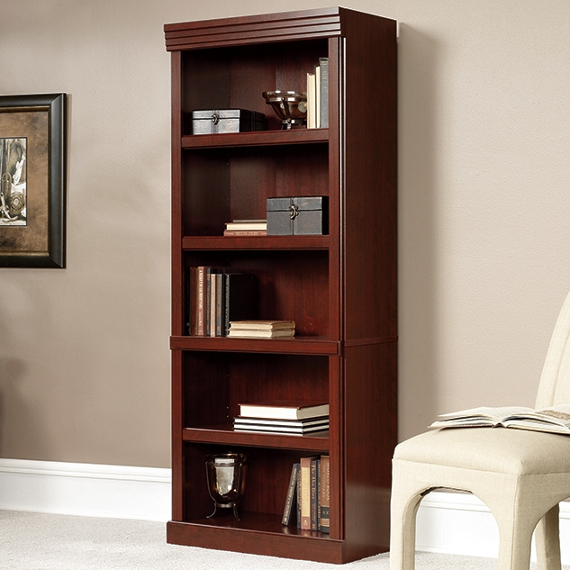 Shaker Mission Cherry 5 Shelf Bookcase