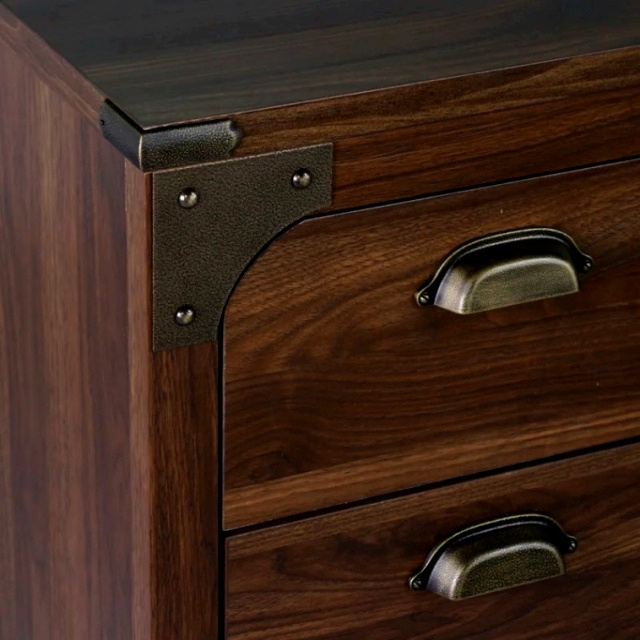 Walnut Mission Craftsman Lateral File Cabinet