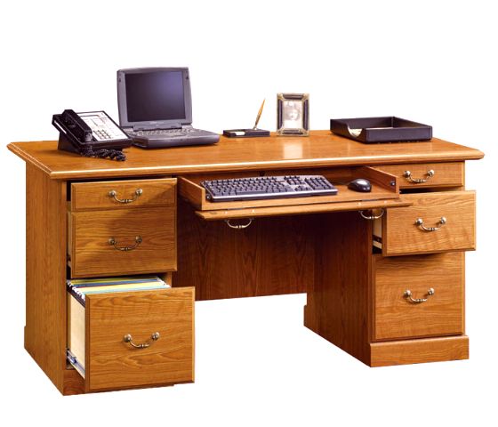 Craftsman Shaker Oak Executive Desk