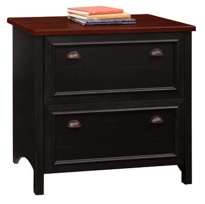 Shaker Antique Black & Cherry File Cabinet