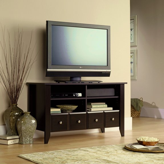 Espresso Shaker Entertainment Center