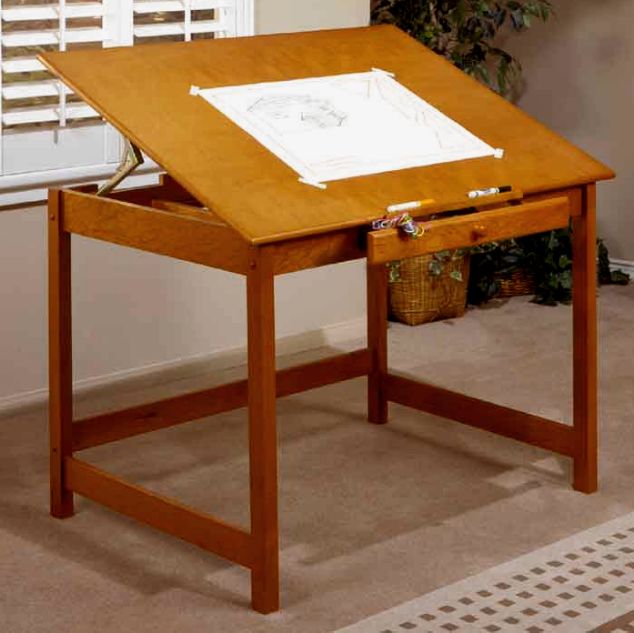 Shaker Solid Maple Drafting Table