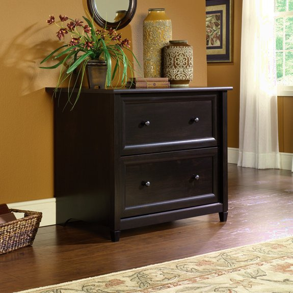 Warm Black Shaker Lateral File Cabinet