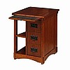 Craftsman Mission Oak Nightstand Magazine Rack