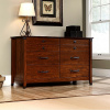 Cherry Craftsman Mission 6 Drawer Dresser w/Wrought Iron