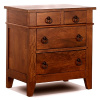 Mission Craftsman Maple 4 Drawer Nightstand