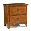 Mission Craftsman Oak 2 Drawer Nightstand