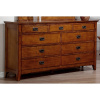 Mission Craftsman Oak 9 Drawer Dresser