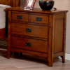 Mission Craftsman Oak 4 Drawer Nightstand