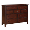 Shaker Mission Cherry 9 Drawer Dresser