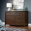 Walnut Craftsman Mission Shaker 6 Drawer Dresser