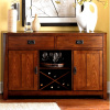 Craftsman Mission Oak Buffet Wine Cabinet