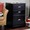 Mission Craftsman Shaker Black 3 Drawer File Cabinet