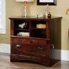Antiqued Dark Cherry Mission Lateral File Cabinet
