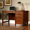 Craftsman Mission Desk with Wrought Iron