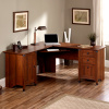 Craftsman Mission L-Shaped Computer Desk w/Wrought Iron