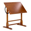 Craftsman Wood Drafting Table and Stool