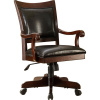 Craftsman Wood Leather Executive Office Chair