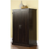 Dark Cherry Mission Shaker Computer Armoire