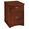 Dark Oak Mission Craftsman Locking File Cabinet