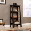 Espresso Shaker Trestle 4 Tier Bookcase 