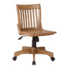 Mission Craftsman Armless Maple Office Chair