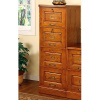 Craftsman Oak 4 Drawer Fi