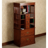 Mission 52 Inch Craftsman Oak Deluxe Bookcase