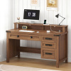 Mission Craftsman Shaker Computer Desk with Hutch