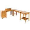 Mission Shaker 5 Piece Corner Desk Set