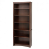 Mission Shaker Six Shelf Espresso Bookcase