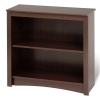 Mission Shaker Two Shelf Espresso Bookcase