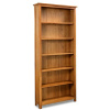 Shaker Mission Solid Oak 6 Shelf Bookcase