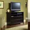 Warm Black Shaker Highboy Entertainment Center