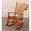 Oak Mission Style Rocker Rocking Chair